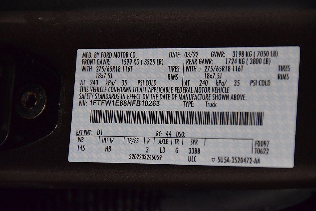 2022 Ford F-150 Lariat