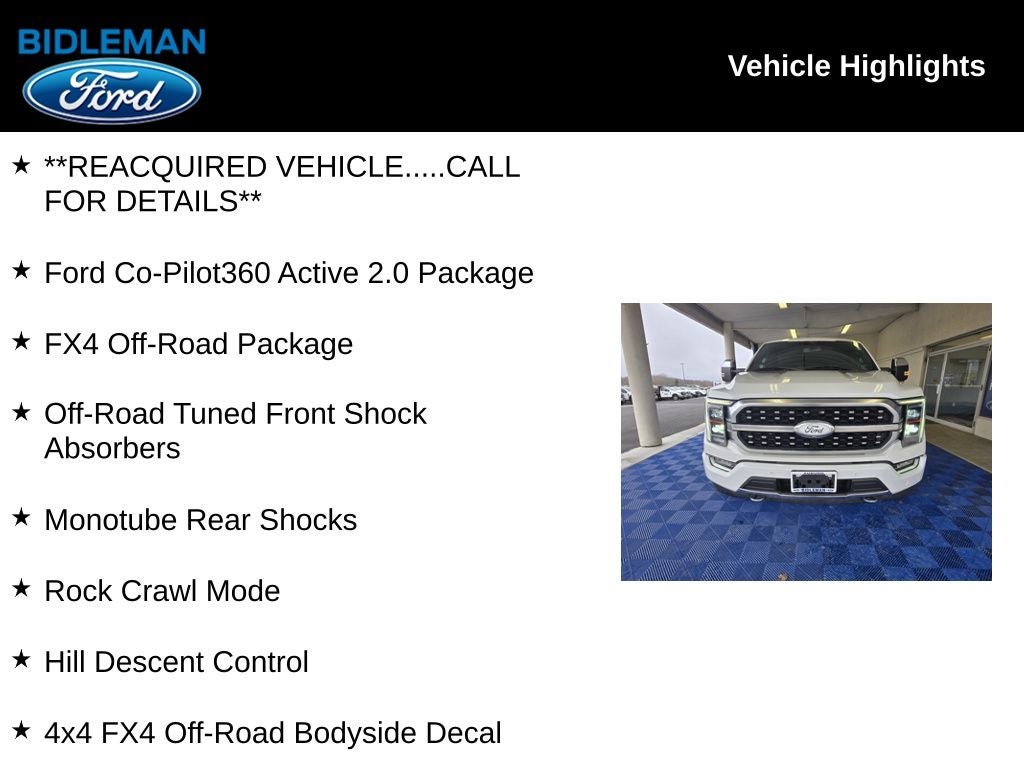 2021 Ford F-150 Platinum 5-1/2' Box