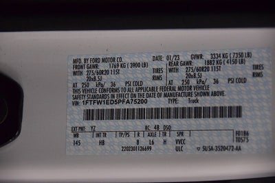 2023 Ford F-150 Lariat Sport 5-1/2' Box