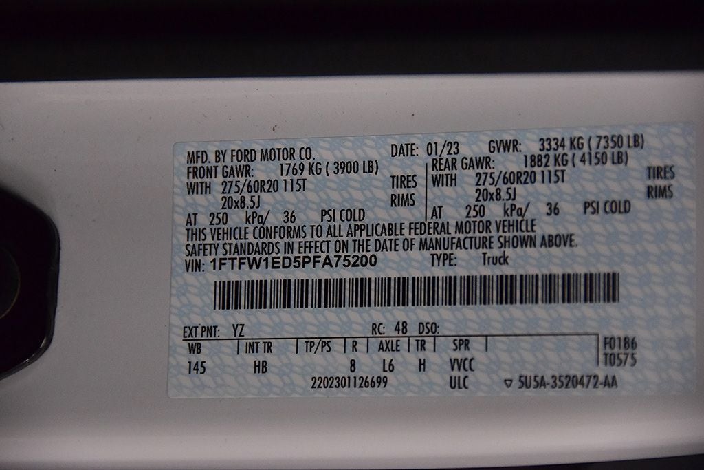 2023 Ford F-150 Lariat Sport 5-1/2' Box