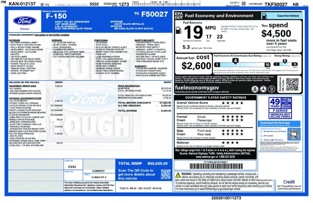 2026 Ford F-150 XLT 5-1/2' Box