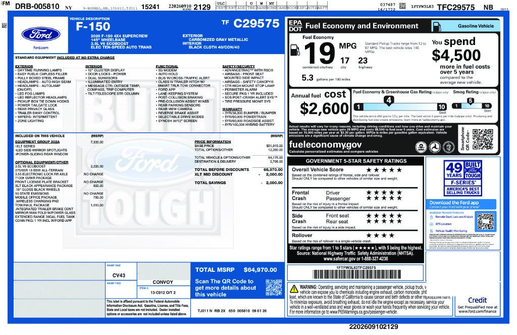 2026 Ford F-150 XLT 5-1/2' Box