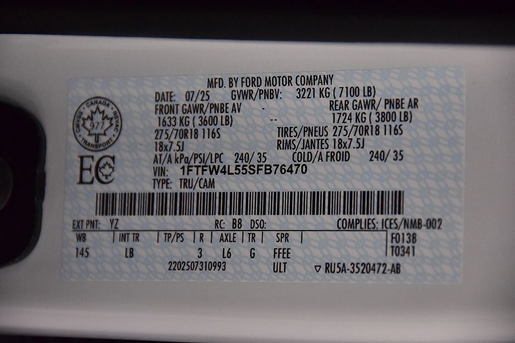 2025 Ford F-150 Tremor 5-1/2' Box