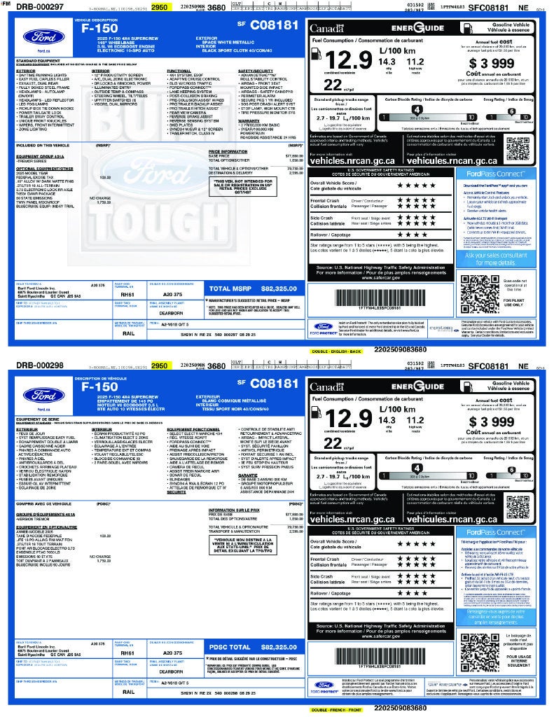 2025 Ford F-150 Tremor 5-1/2' Box