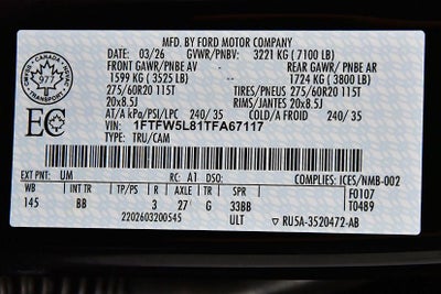 2026 Ford F-150 Lariat 5-1/2' Box