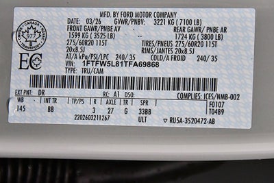 2026 Ford F-150 Lariat 5-1/2' Box