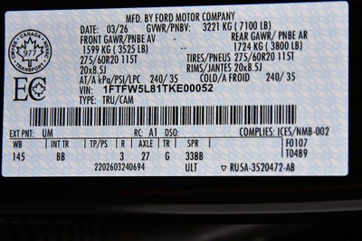 2026 Ford F-150 Lariat 5-1/2' Box