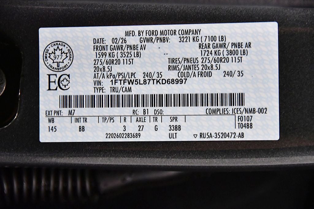 2026 Ford F-150 Lariat 5-1/2' Box