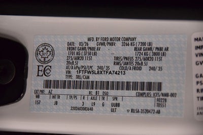 2026 Ford F-150 Lariat 6-1/2' Box