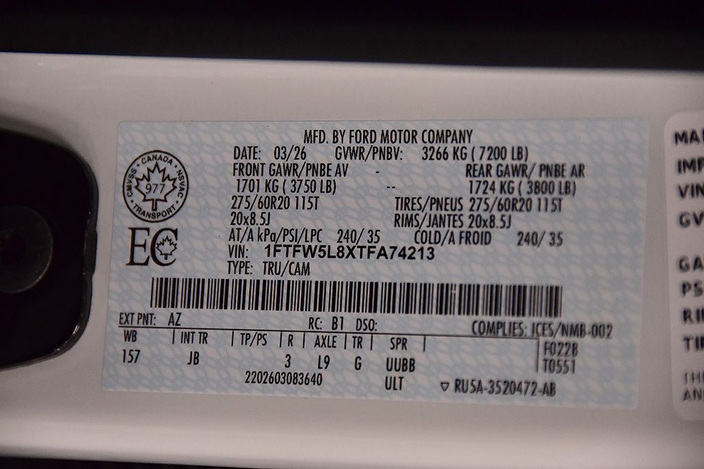 2026 Ford F-150 Lariat 6-1/2' Box