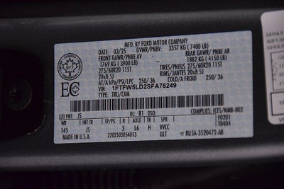 2025 Ford F-150 Lariat 5-1/2' Box