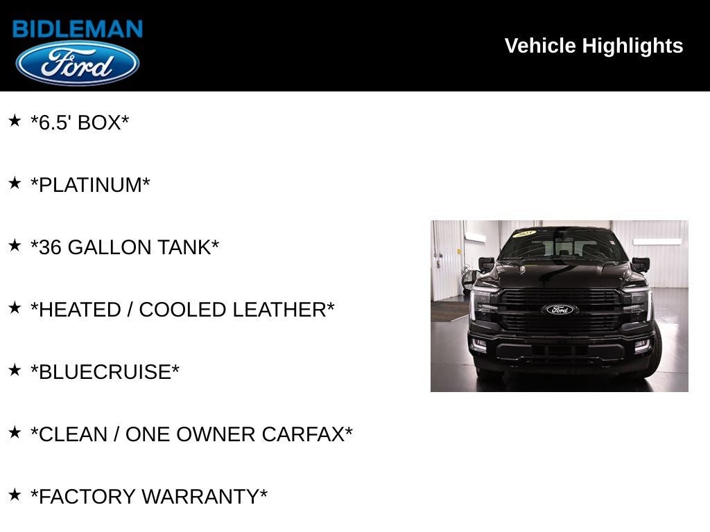 2025 Ford F-150 Platinum 6-1/2' Box