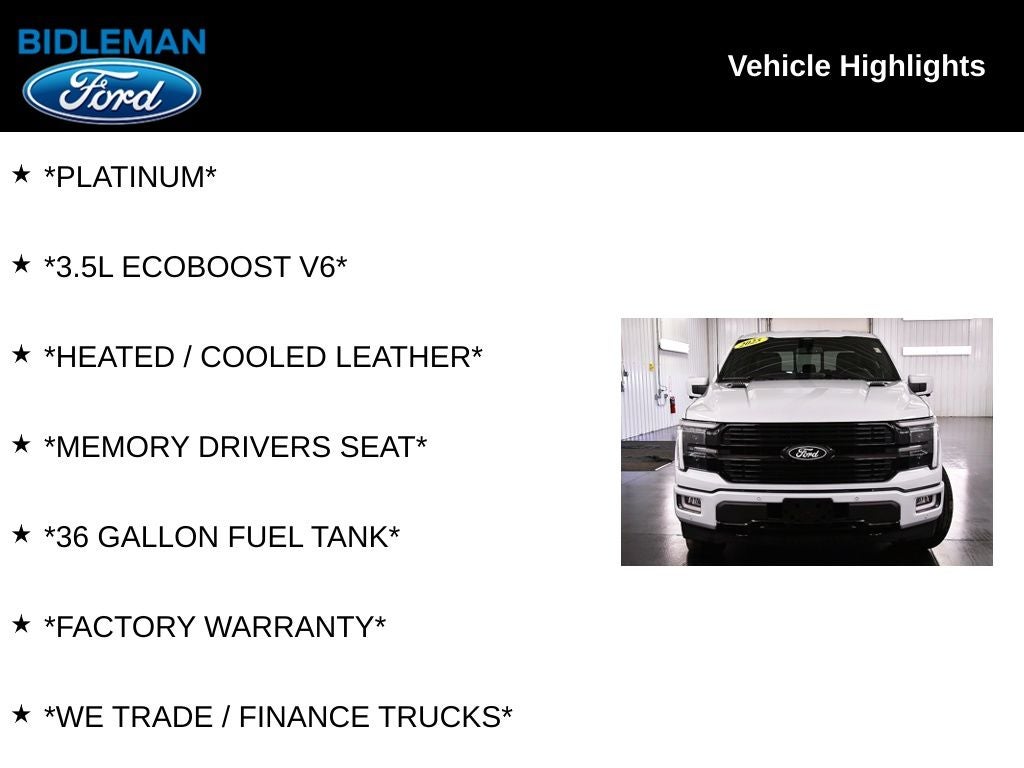 2025 Ford F-150 Platinum 5-1/2' Box