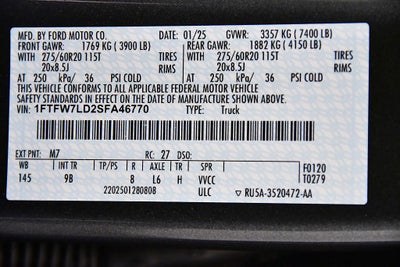 2025 Ford F-150 Platinum 5-1/2' Box