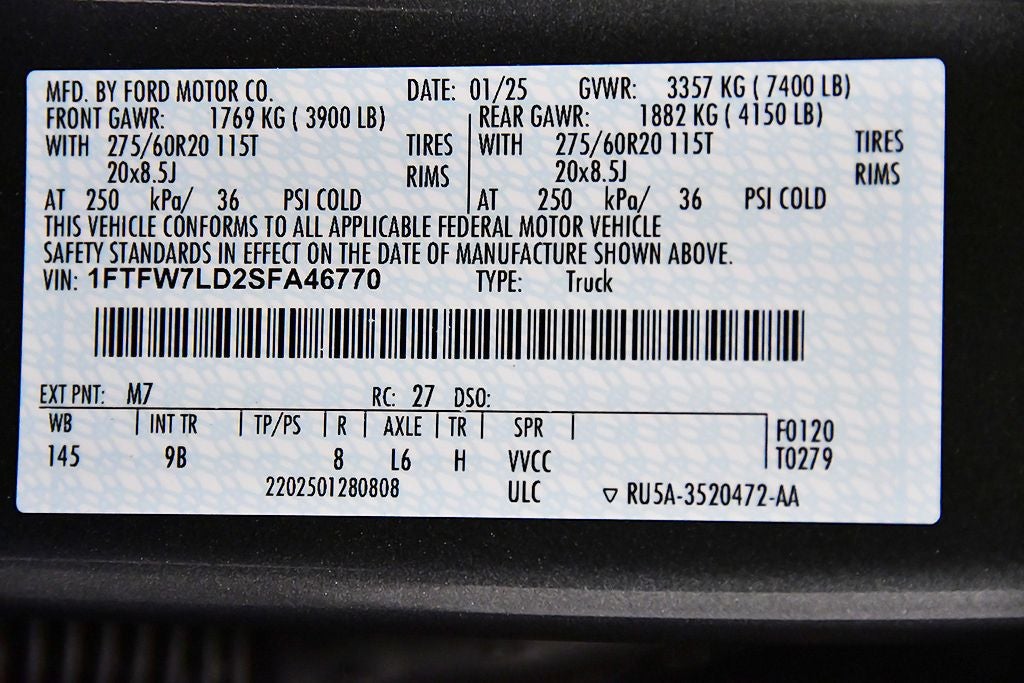 2025 Ford F-150 Platinum 5-1/2' Box