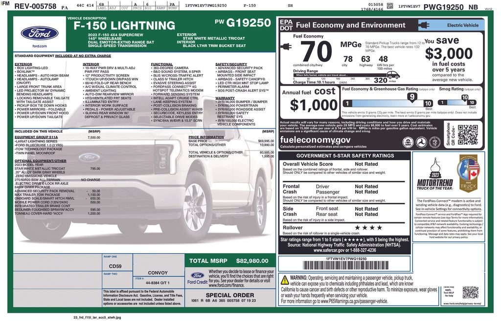 2023 Ford F-150 Lightning Pro