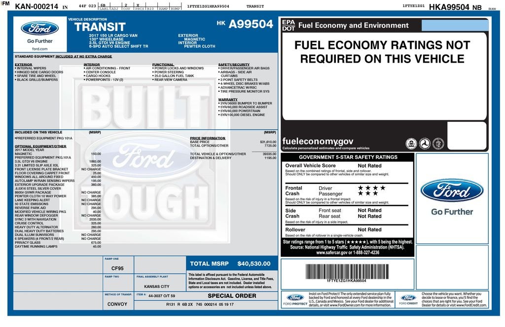 2017 Ford Transit-150 Base