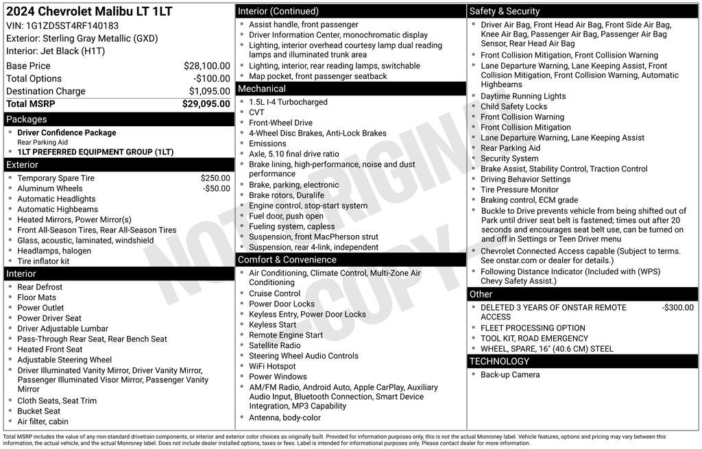 2024 Chevrolet Malibu LT 1LT