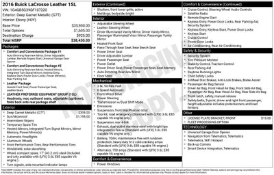 2016 Buick LaCrosse Leather Group