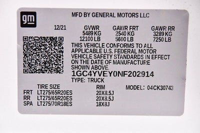 2022 Chevrolet Silverado 3500HD High Country Z71