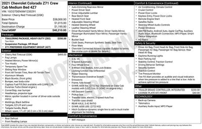 2021 Chevrolet Colorado Z71