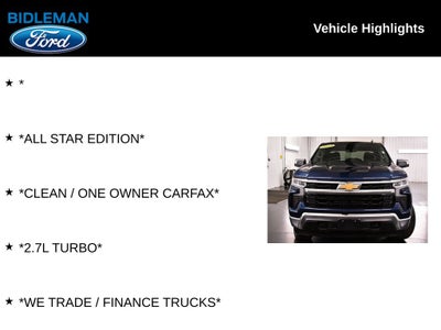 2023 Chevrolet Silverado 1500 LT ALl Star Edition