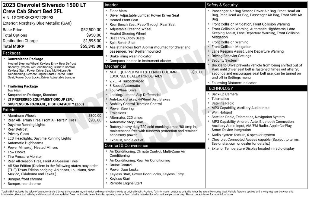 2023 Chevrolet Silverado 1500 LT ALl Star Edition