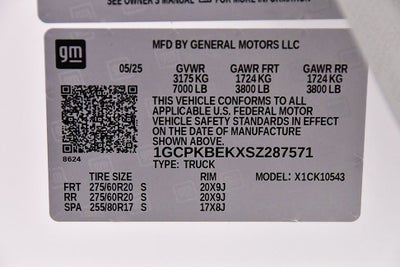 2025 Chevrolet Silverado 1500 Custom Dark Essentials