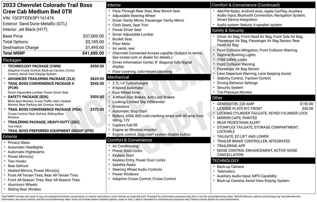 2023 Chevrolet Colorado Trail Boss