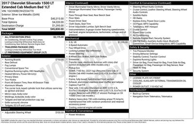 2017 Chevrolet Silverado 1500 LT All Star Edition