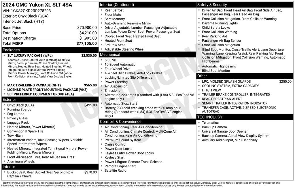 2024 GMC Yukon XL SLT