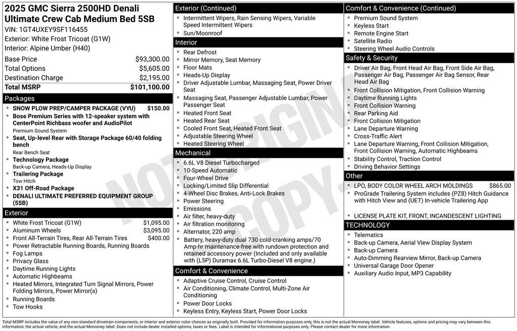 2025 GMC Sierra 2500HD Denali Ultimate