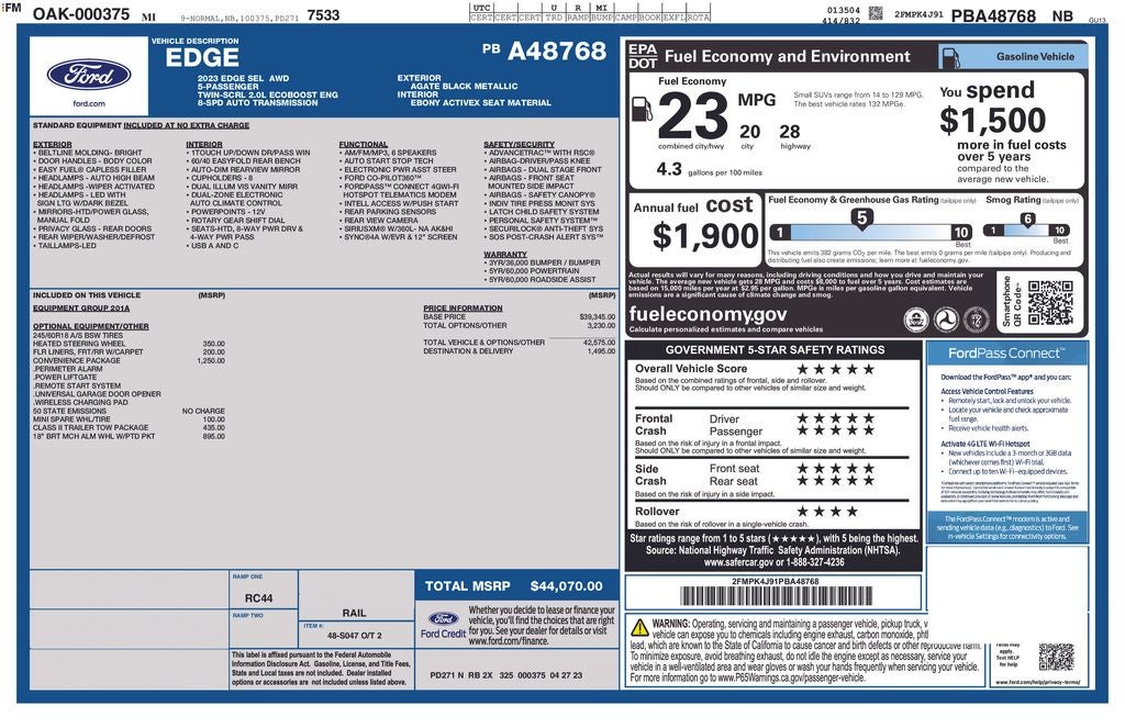 2023 Ford Edge SEL