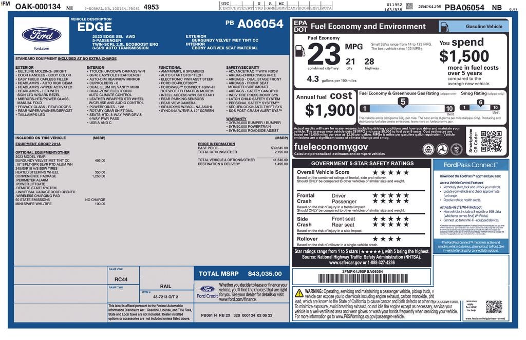 2023 Ford Edge SEL