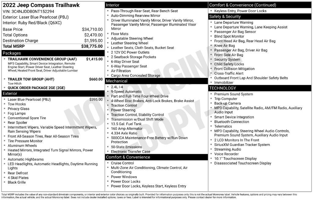 2022 Jeep Compass Trailhawk
