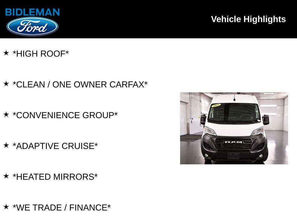 2025 RAM ProMaster 3500 High Roof
