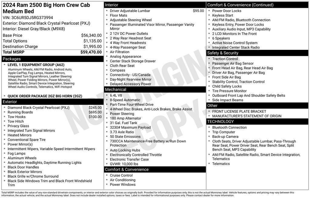 2024 RAM 2500 Big Horn