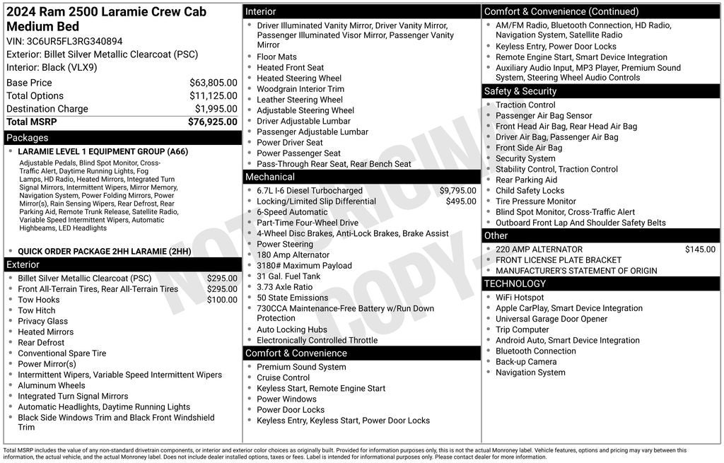 2024 RAM 2500 Laramie