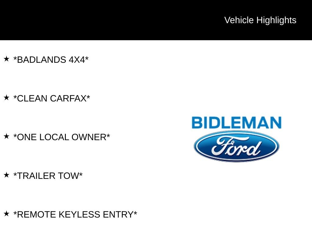 2022 Ford Bronco Sport Badlands