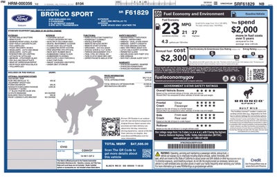 2025 Ford Bronco Sport Badlands Sasquatch Badlands