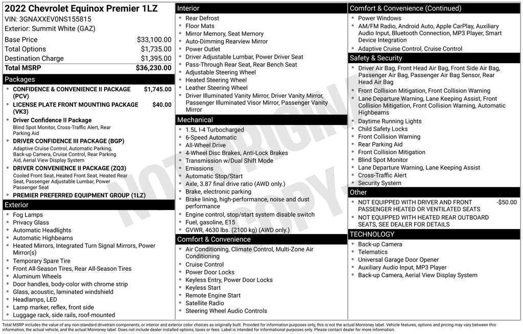 2022 Chevrolet Equinox Premier