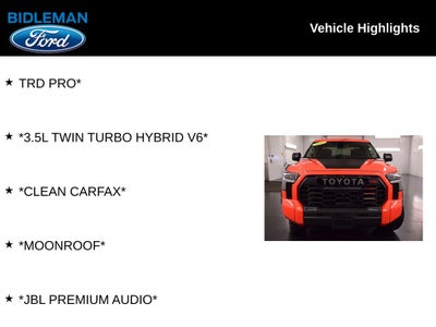 2022 Toyota Tundra Hybrid TRD Pro