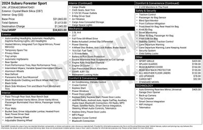 2024 Subaru Forester Sport