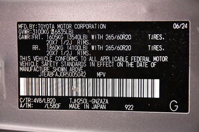 2024 Toyota Land Cruiser Base