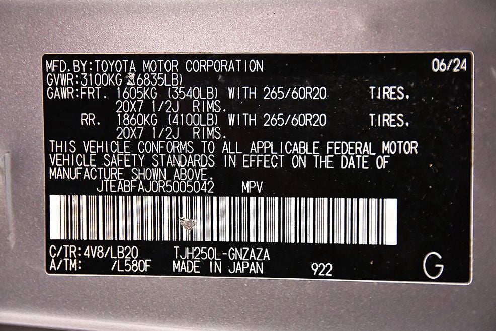 2024 Toyota Land Cruiser Base