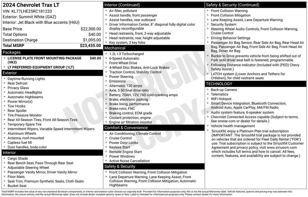 2024 Chevrolet Trax LT