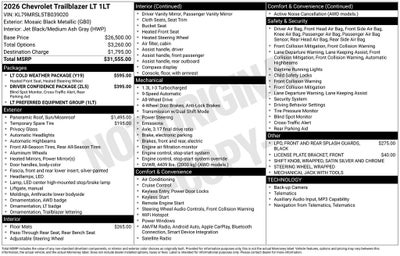 2026 Chevrolet TrailBlazer LT