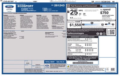 2019 Ford EcoSport SES