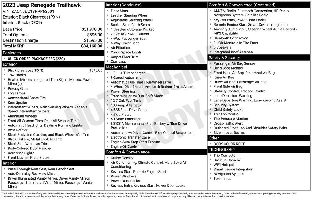 2023 Jeep Renegade Trailhawk