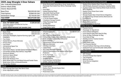 2025 Jeep Wrangler Sahara V6